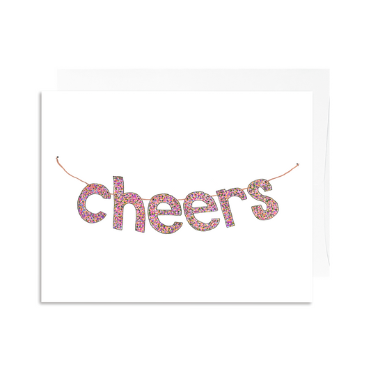 Cheers Banner Greeting Card