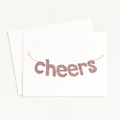 Cheers Banner Greeting Card