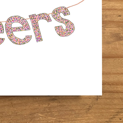 Cheers Banner Greeting Card