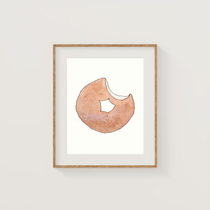 Individual New England Foods Mini Art Prints | Watercolor and Ink
