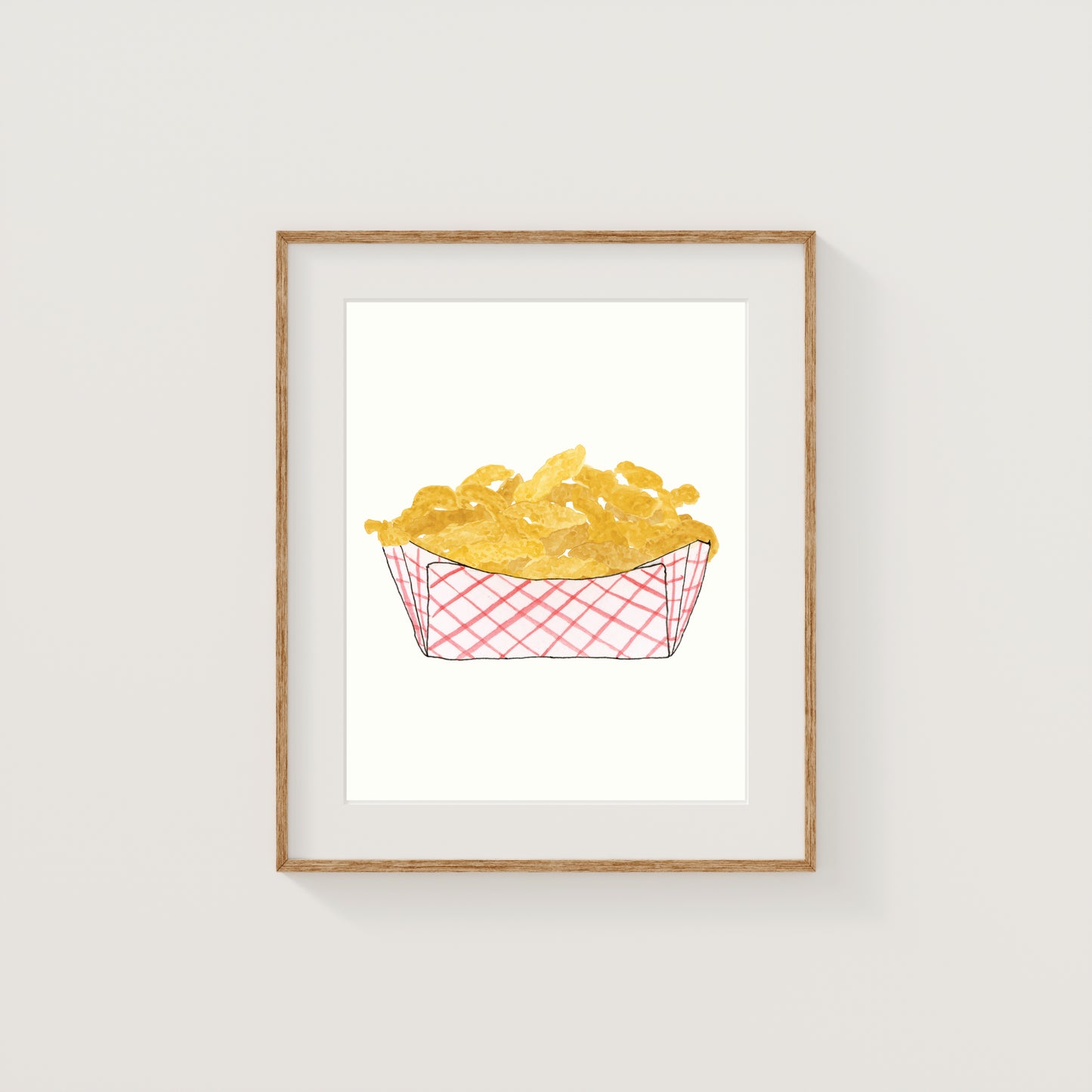 Individual New England Foods Mini Art Prints | Watercolor and Ink