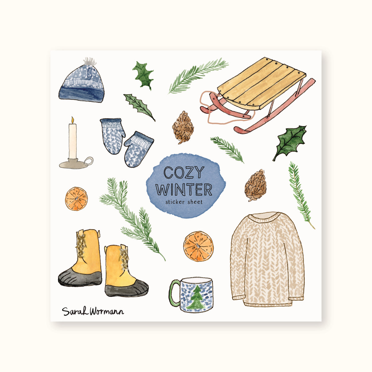 Cozy Winter Sticker Sheet