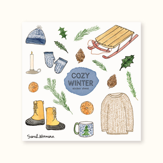 Cozy Winter Sticker Sheet