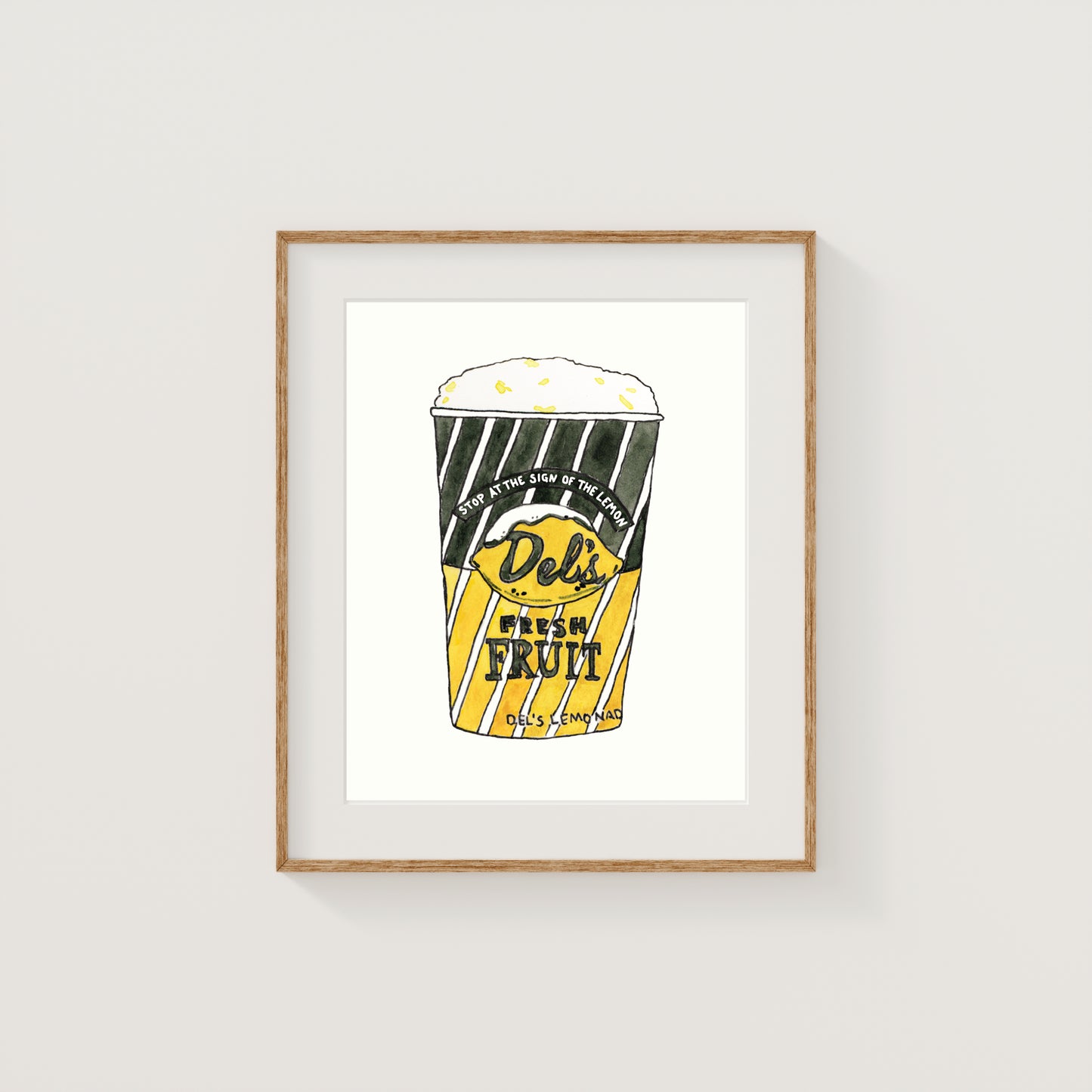 Individual New England Foods Mini Art Prints | Watercolor and Ink