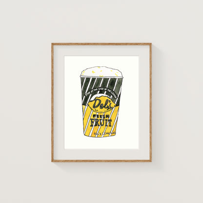 Individual New England Foods Mini Art Prints | Watercolor and Ink