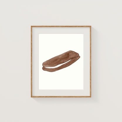 Individual New England Foods Mini Art Prints | Watercolor and Ink
