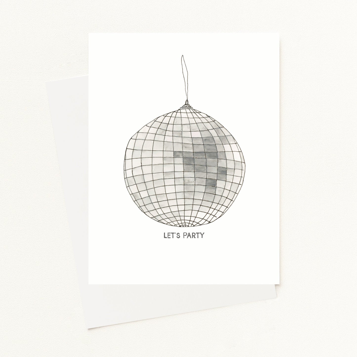 Disco Ball "Let's Party" Greeting Card