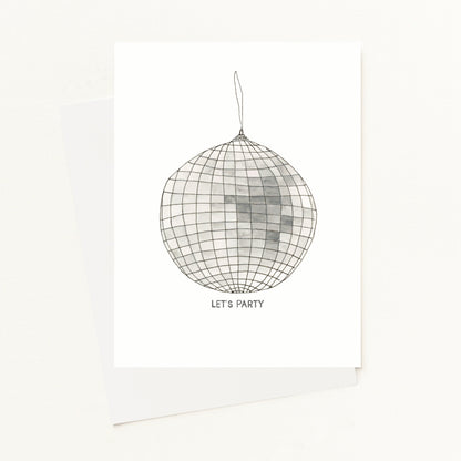 Disco Ball "Let's Party" Greeting Card