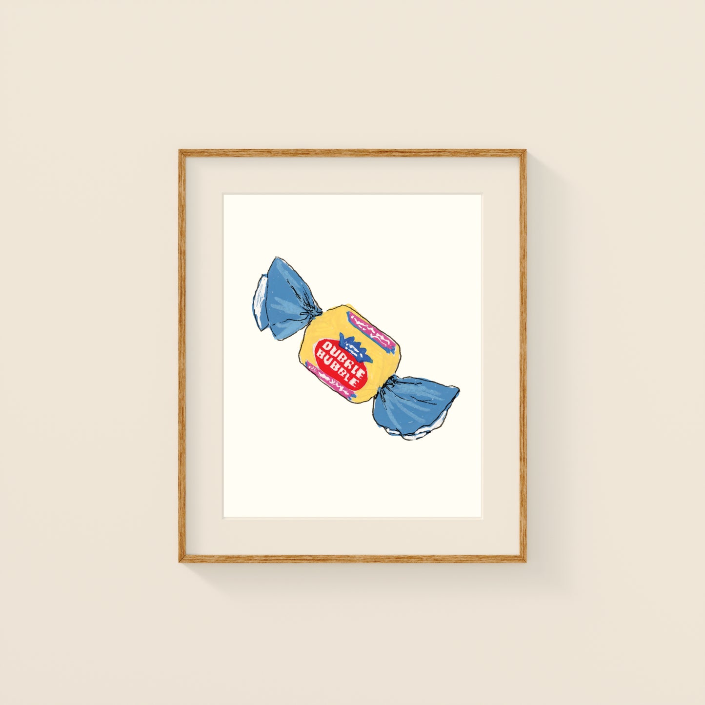 Mini Prints - Retro Candy | Gouache and Ink