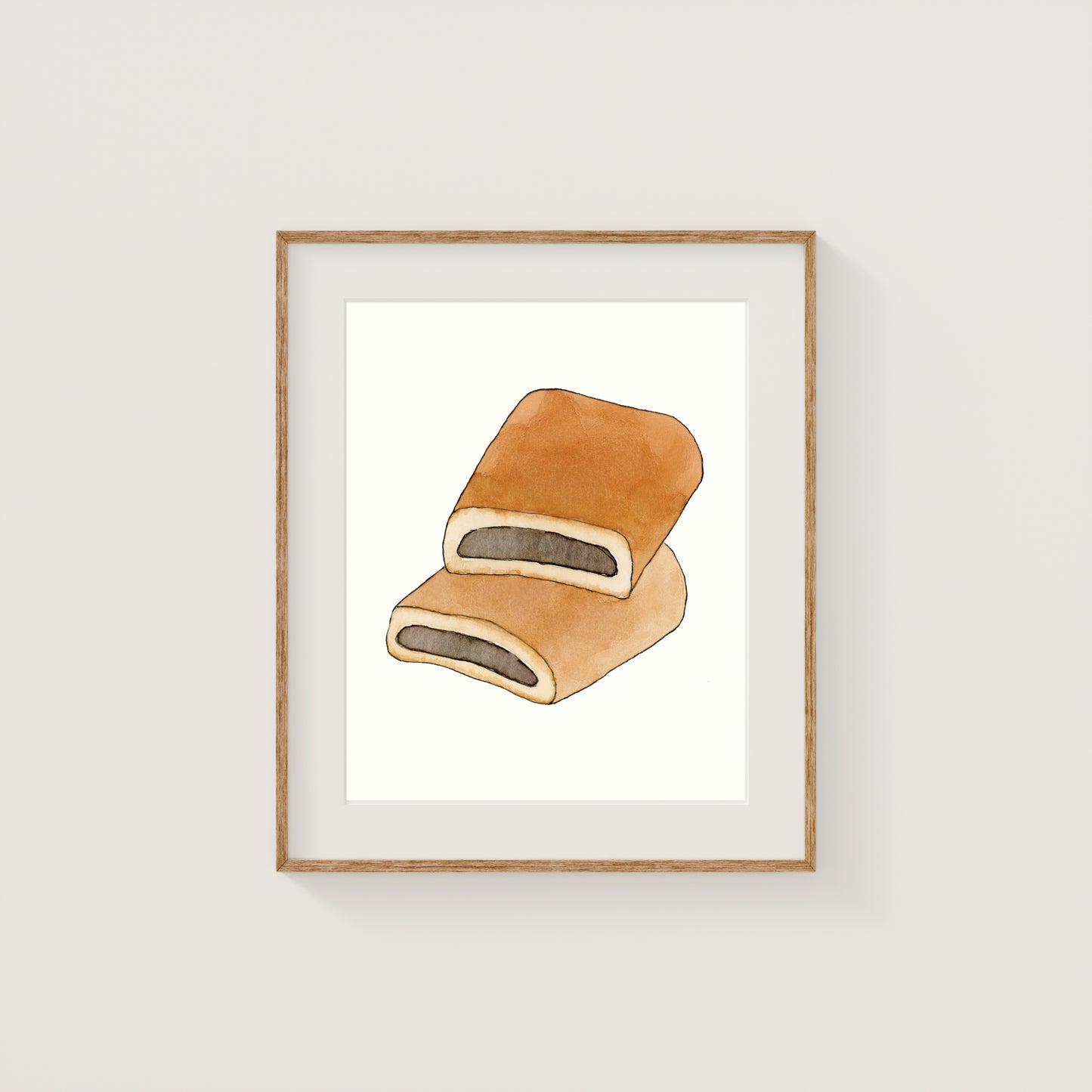 Individual New England Foods Mini Art Prints | Watercolor and Ink