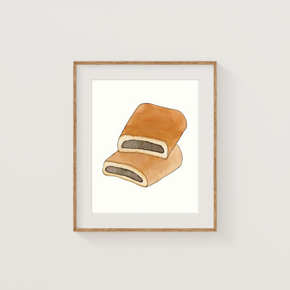 Individual New England Foods Mini Art Prints | Watercolor and Ink