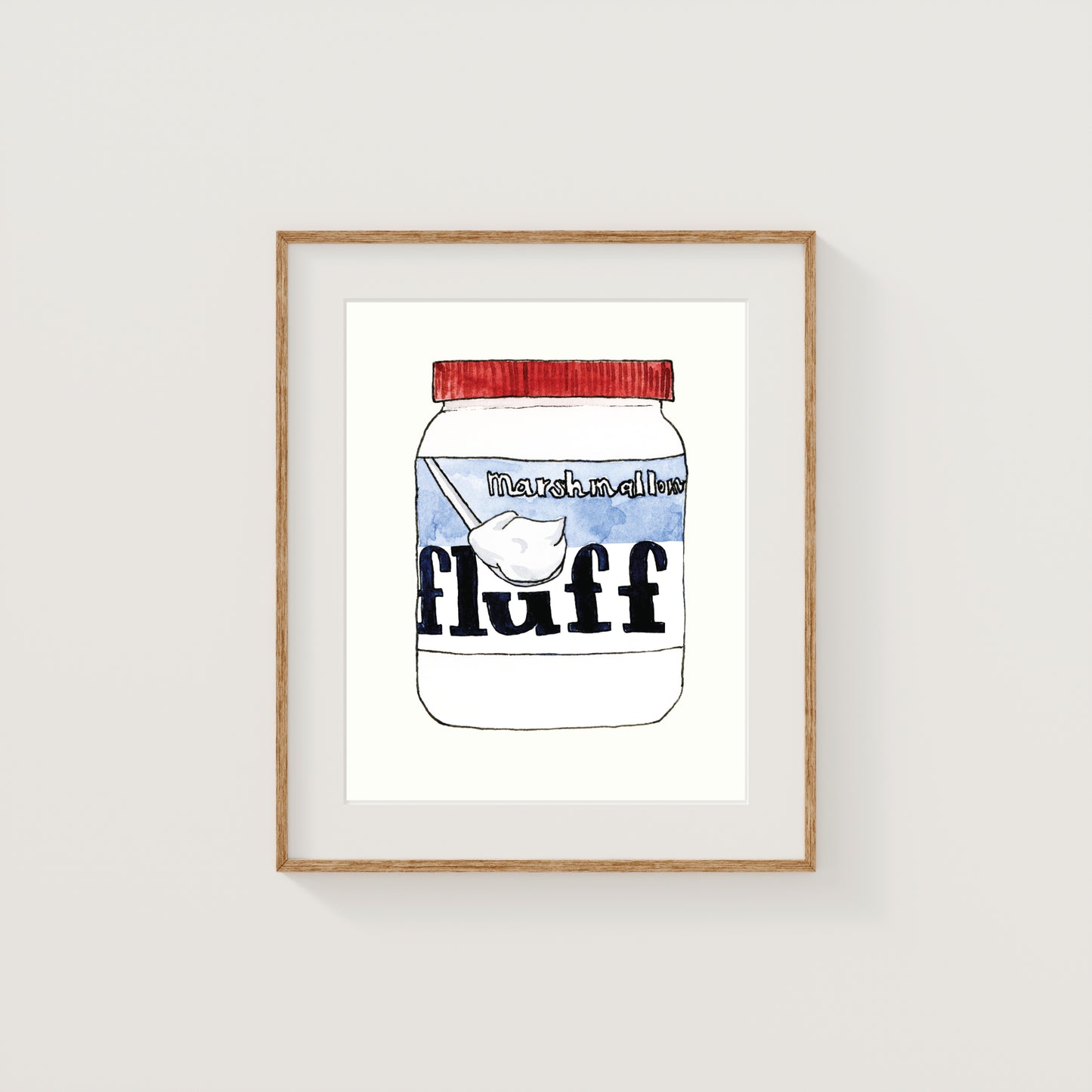 Individual New England Foods Mini Art Prints | Watercolor and Ink