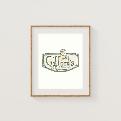 Individual New England Foods Mini Art Prints | Watercolor and Ink