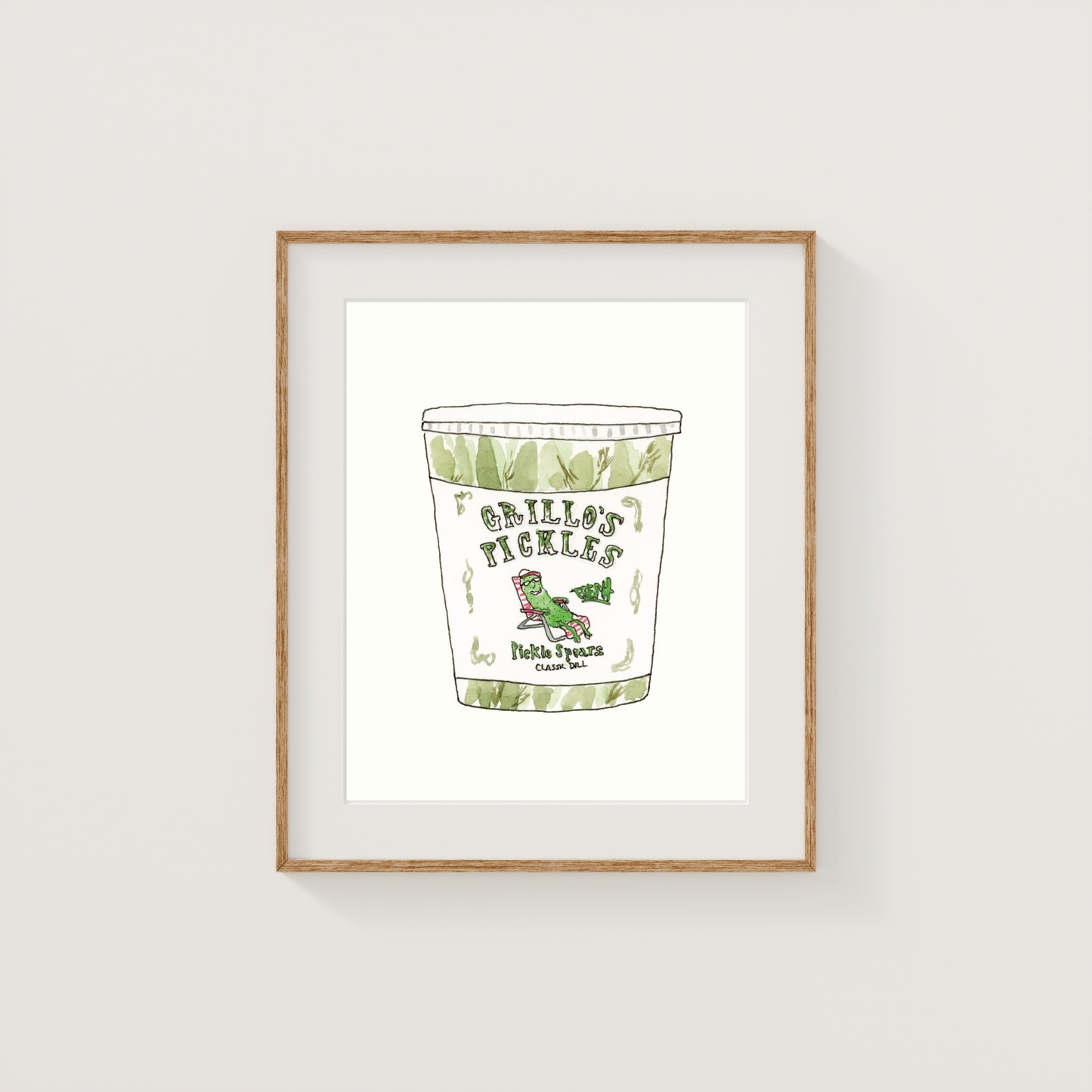 Individual New England Foods Mini Art Prints | Watercolor and Ink