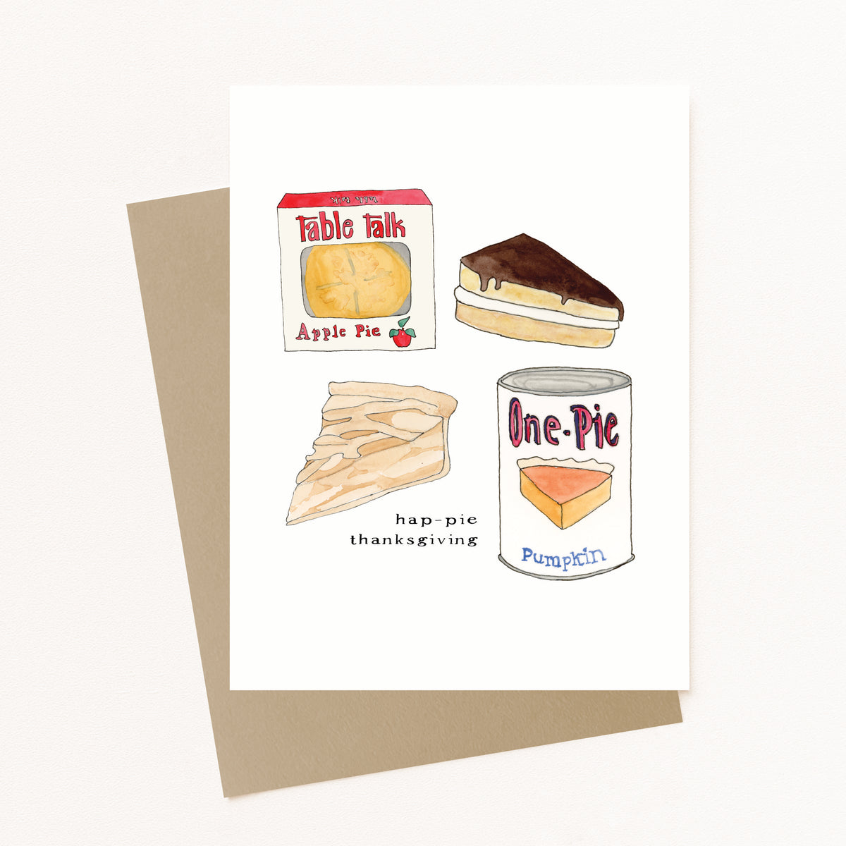 Hap-pie Thanksgiving Greeting Card