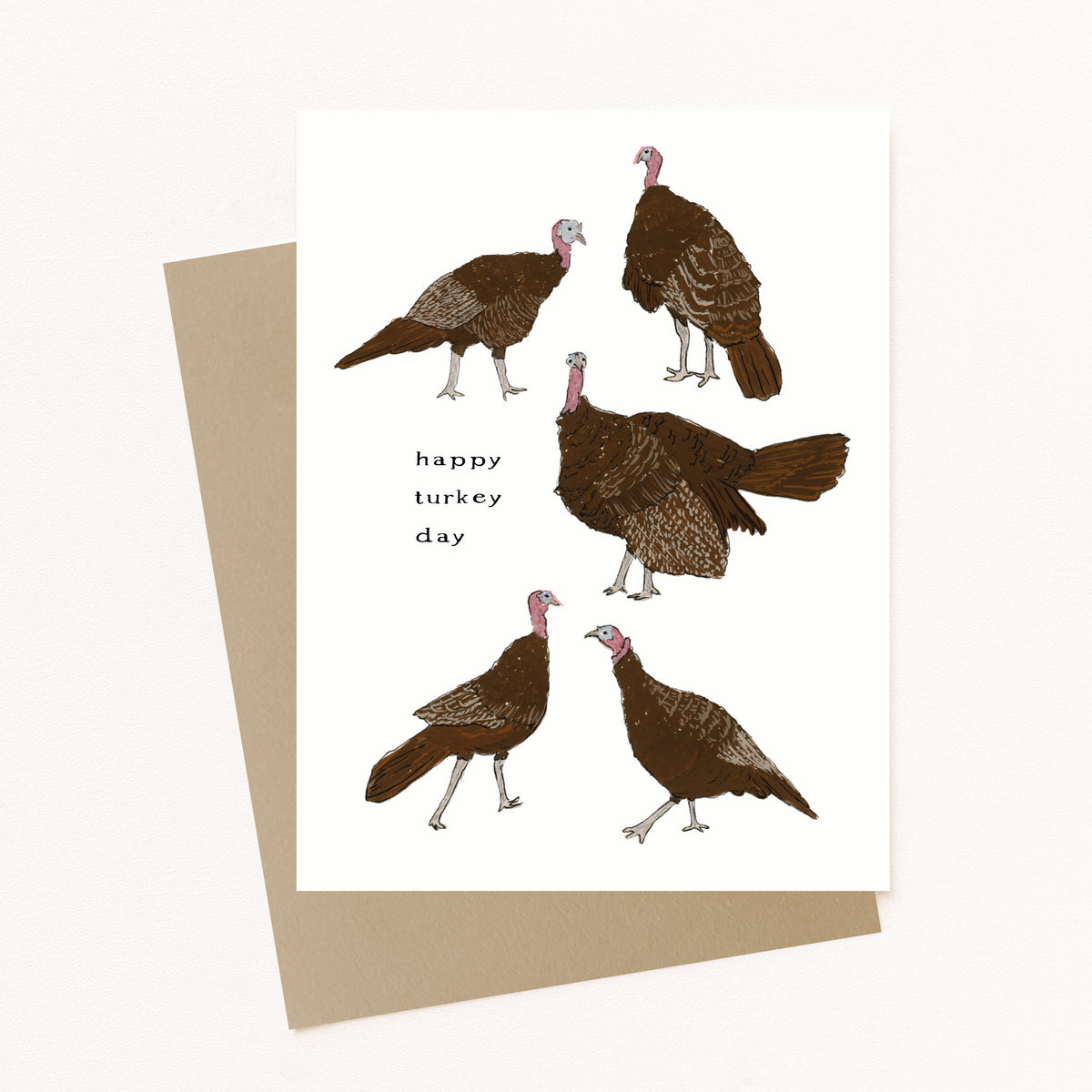 Turkey Day Thanksgiving Greeting Card
