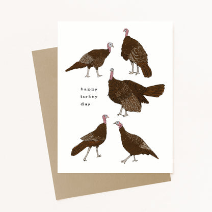 Turkey Day Thanksgiving Greeting Card