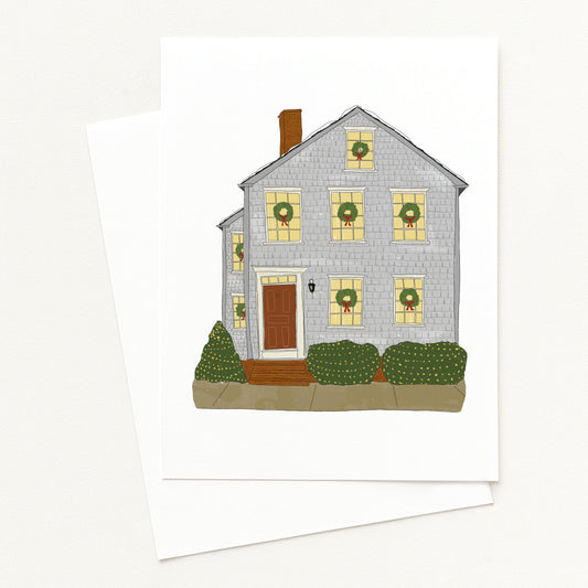 New England House - Holiday Greeting Card