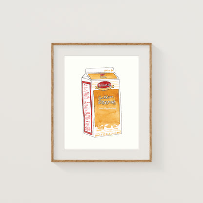 Individual New England Foods Mini Art Prints | Watercolor and Ink