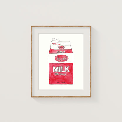 Individual New England Foods Mini Art Prints | Watercolor and Ink