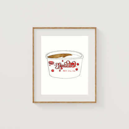 Individual New England Foods Mini Art Prints | Watercolor and Ink