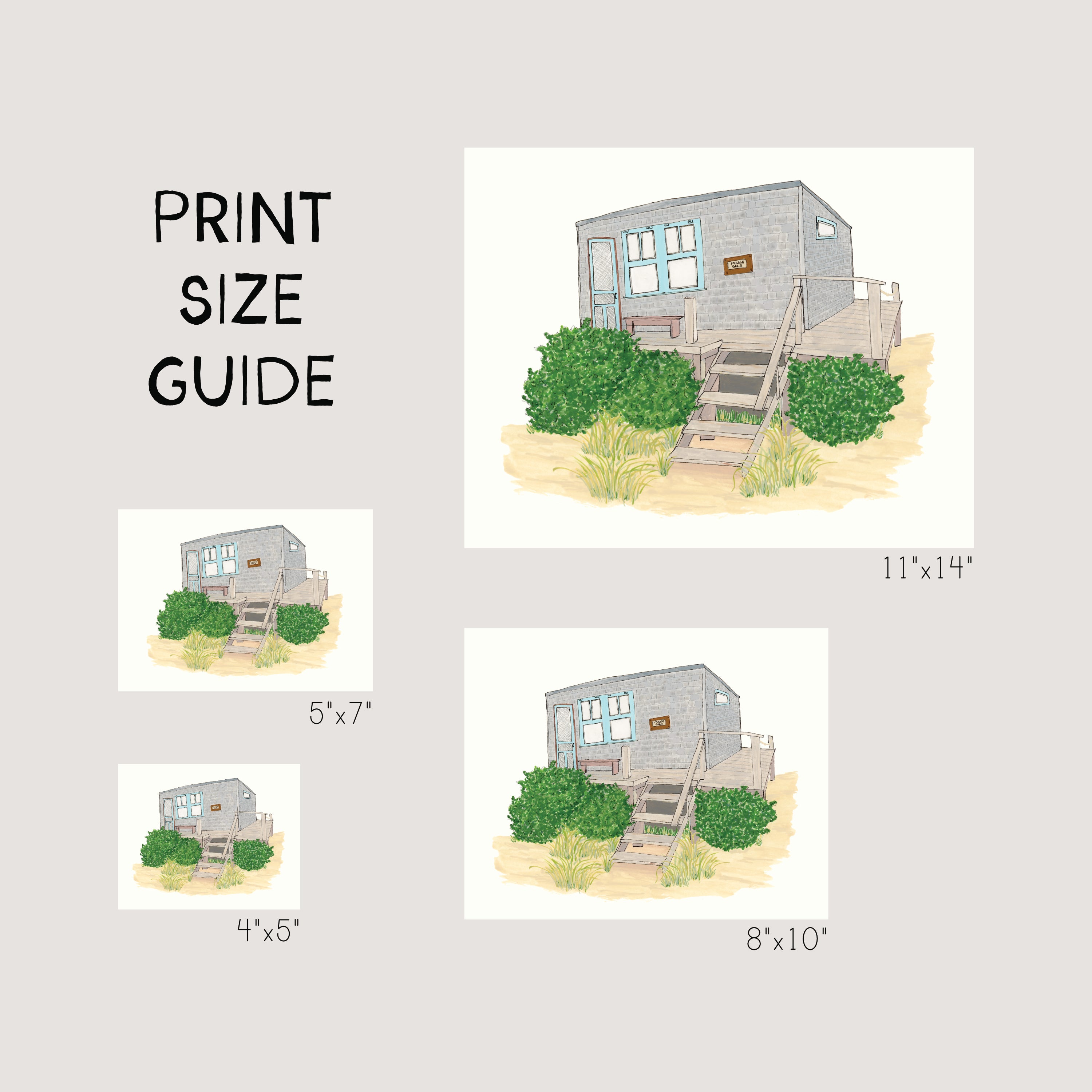 Houses of New Orleans Art Print | Watercolor and Ink – Sarah