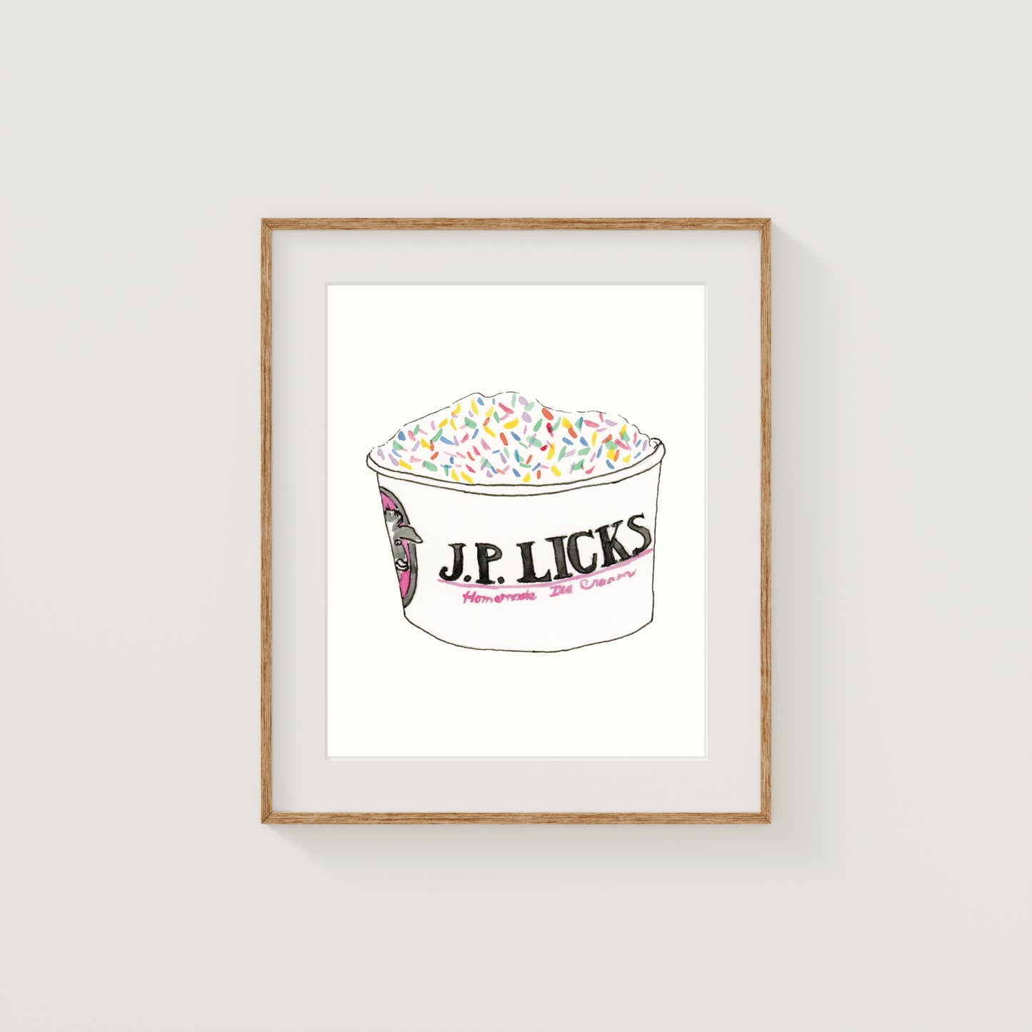 Individual New England Foods Mini Art Prints | Watercolor and Ink