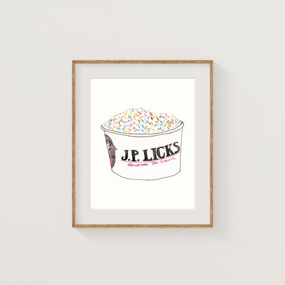 Individual New England Foods Mini Art Prints | Watercolor and Ink