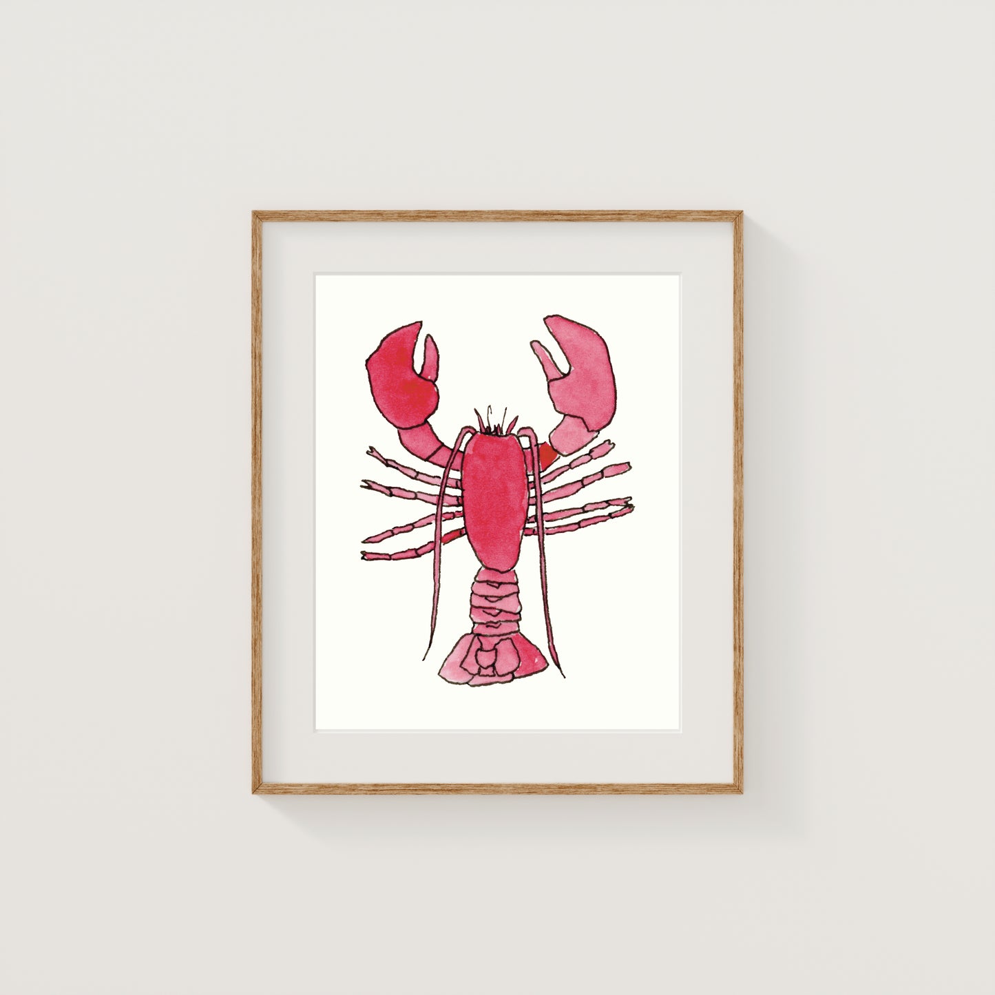 Individual New England Foods Mini Art Prints | Watercolor and Ink