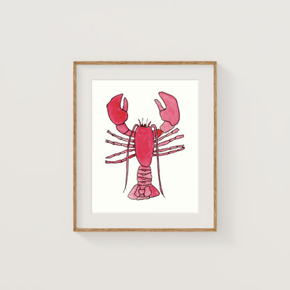 Individual New England Foods Mini Art Prints | Watercolor and Ink