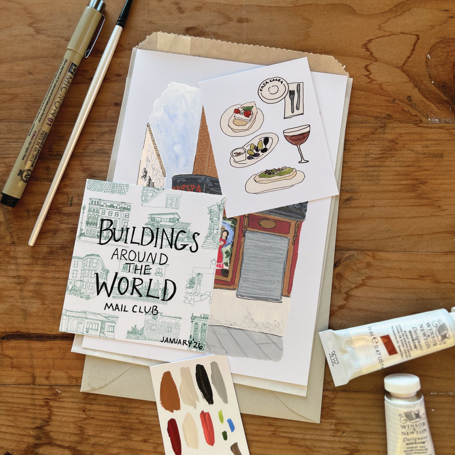 Buildings Around the World Mail Club