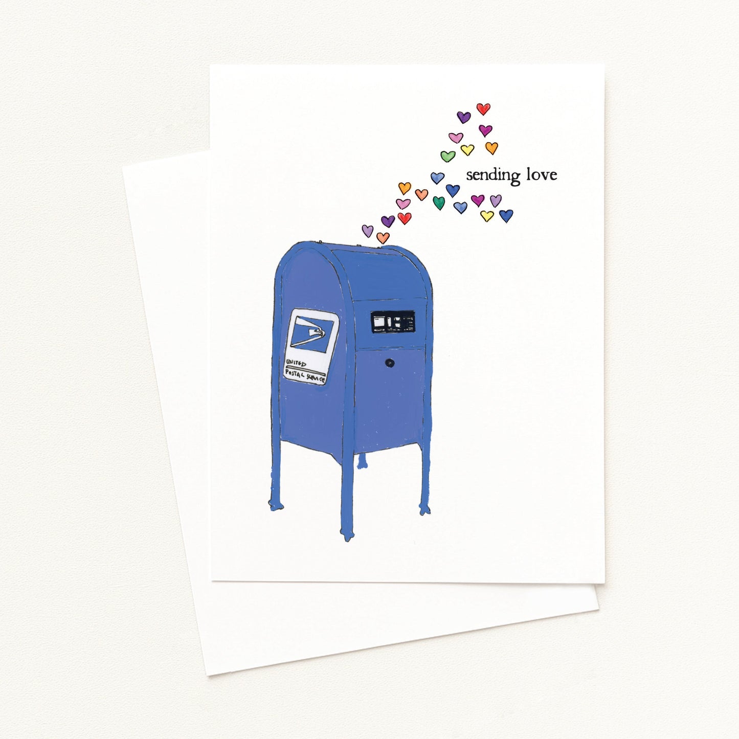 Sending Love Mailbox - Valentine's Day Greeting Card