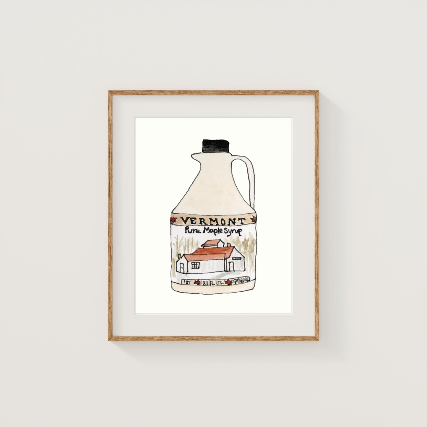 Individual New England Foods Mini Art Prints | Watercolor and Ink
