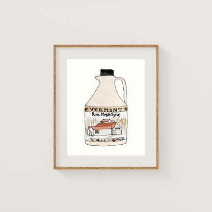 Individual New England Foods Mini Art Prints | Watercolor and Ink