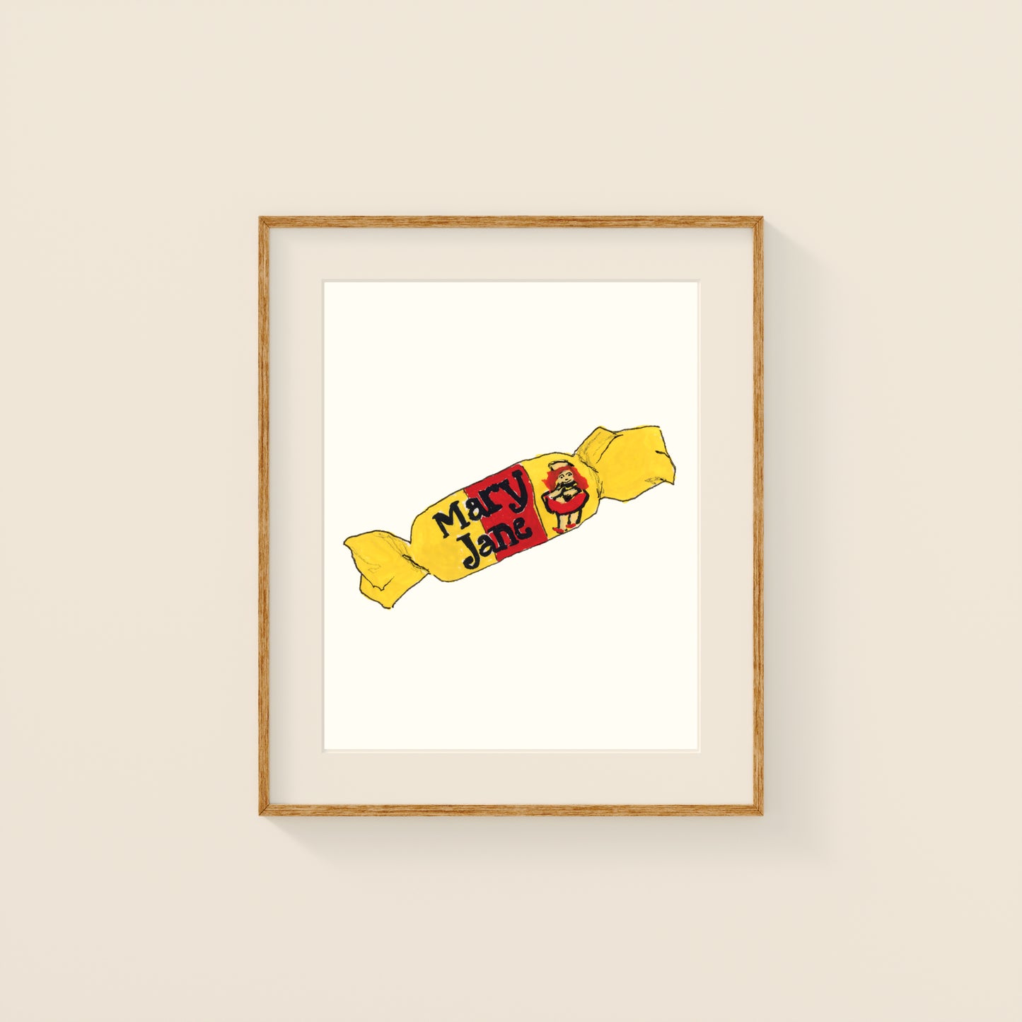 Mini Prints - Retro Candy | Gouache and Ink