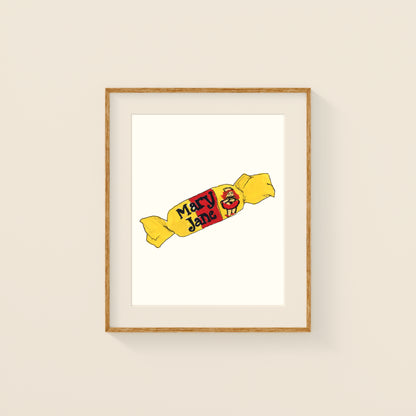 Mini Prints - Retro Candy | Gouache and Ink