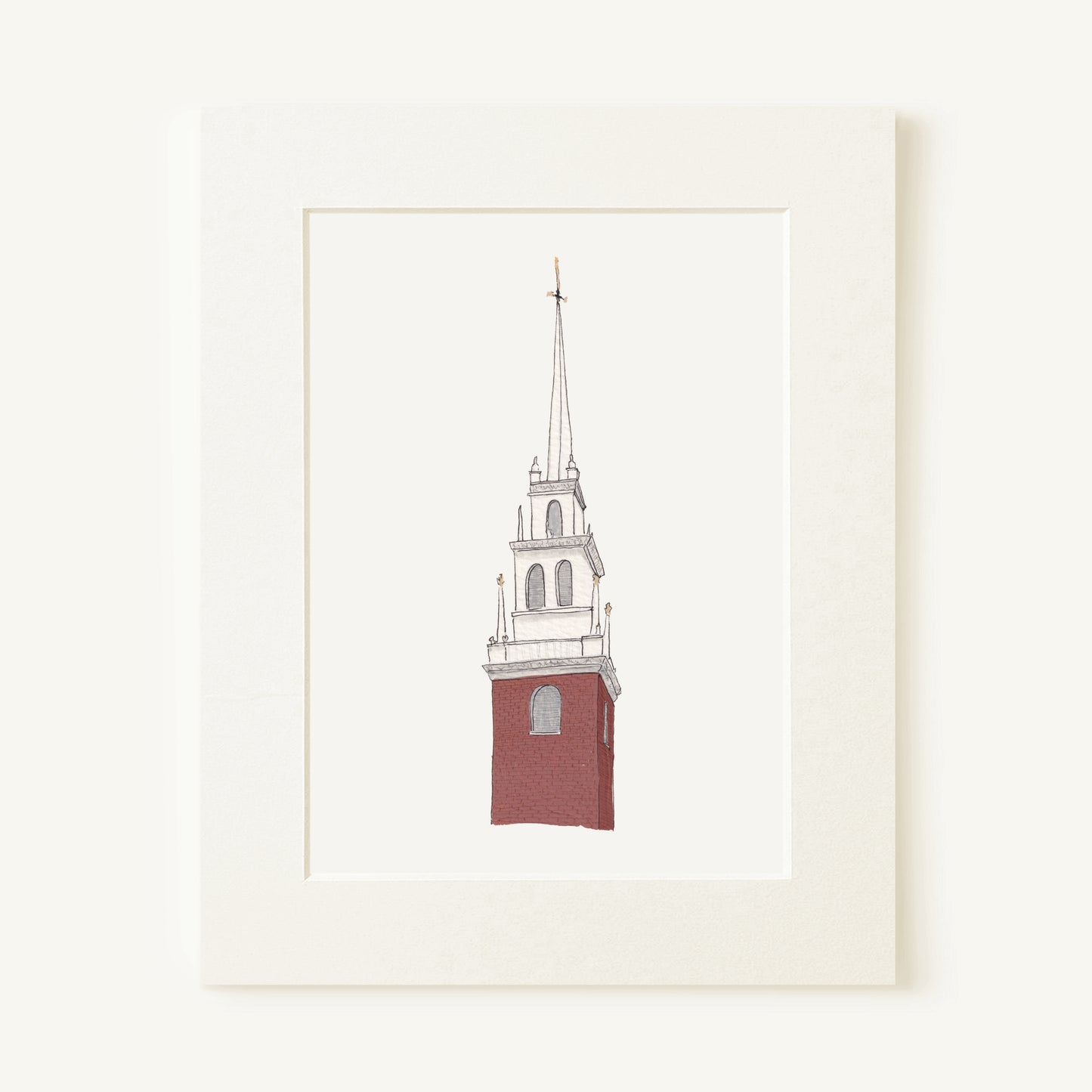 Mini Prints - Boston Collection | Gouache and Ink