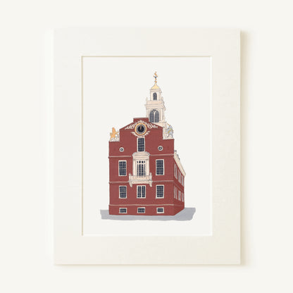 Mini Prints - Boston Collection | Gouache and Ink