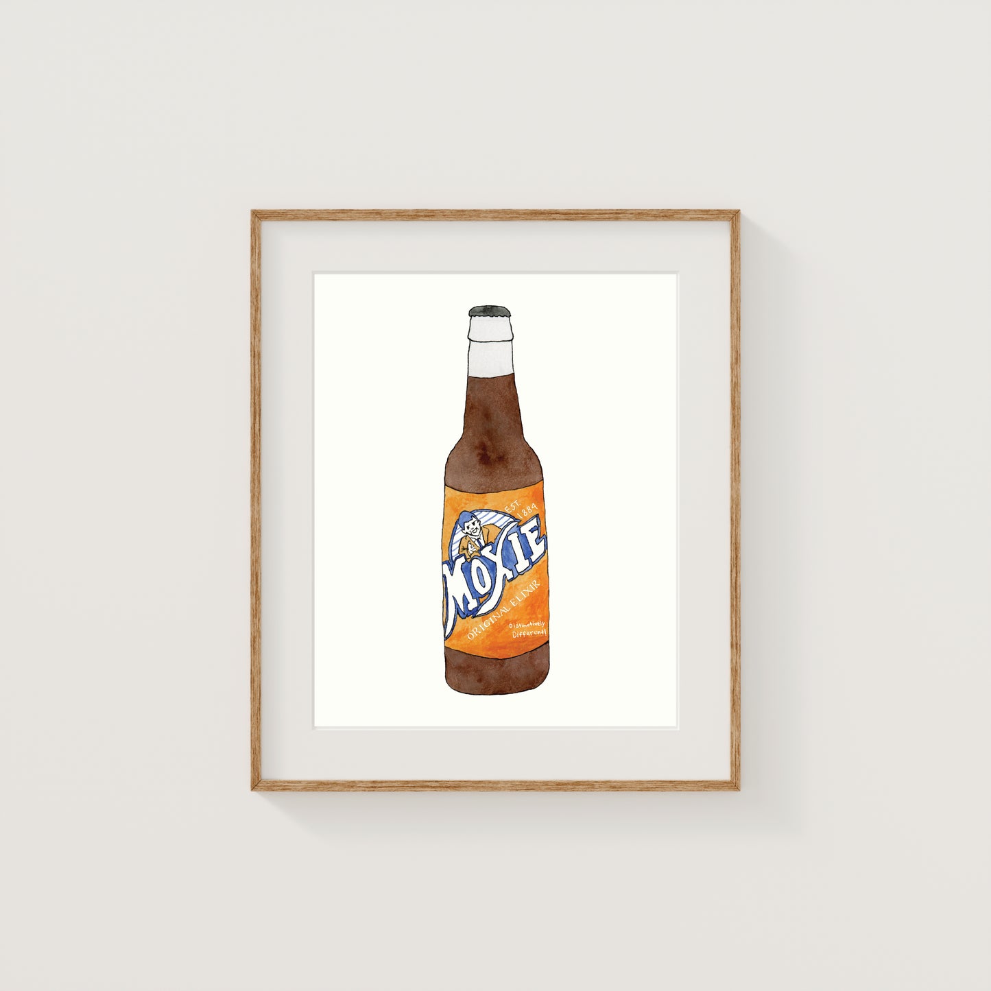 Individual New England Foods Mini Art Prints | Watercolor and Ink