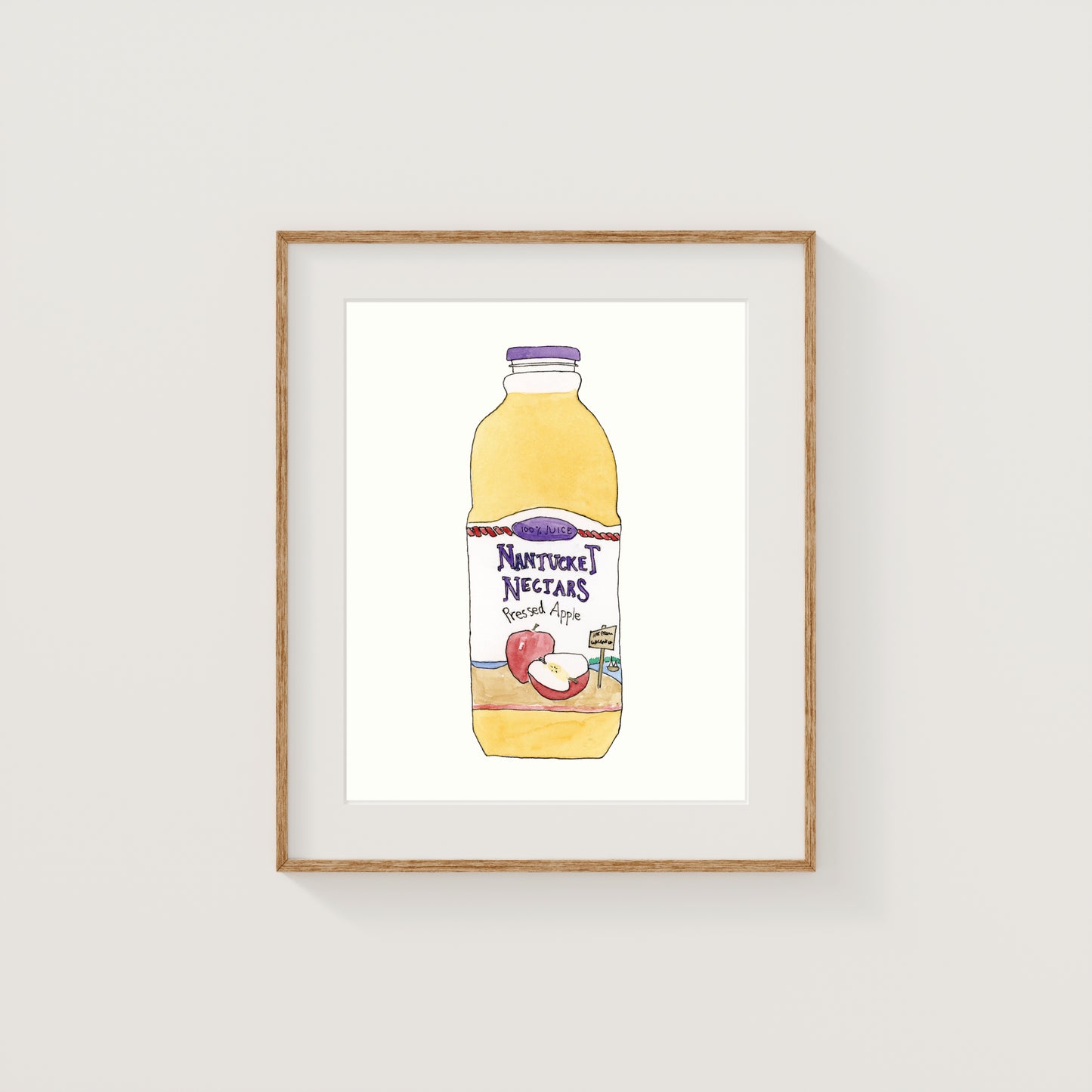 Individual New England Foods Mini Art Prints | Watercolor and Ink