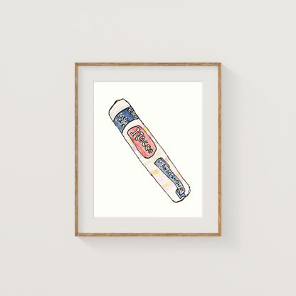 Individual New England Foods Mini Art Prints | Watercolor and Ink
