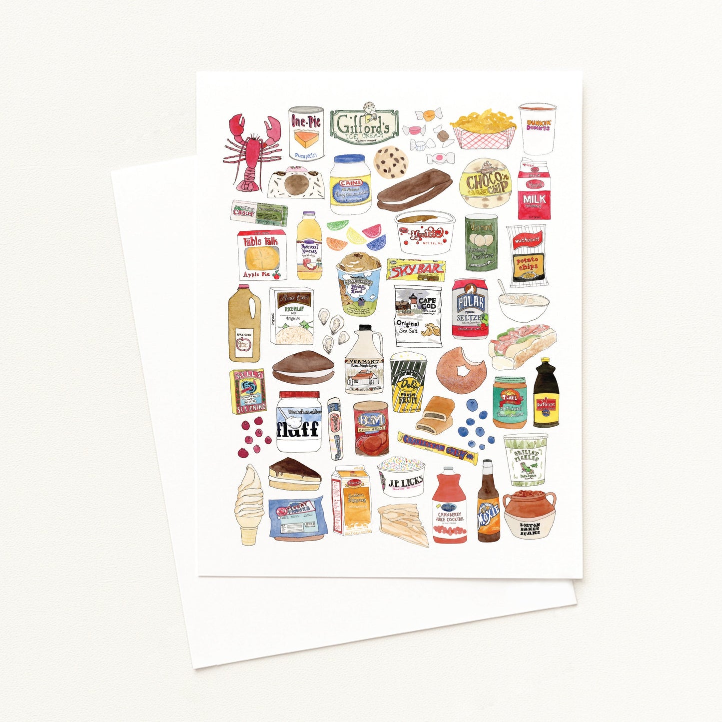 New England Foods Greeting Card