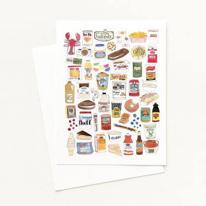 New England Foods Greeting Card