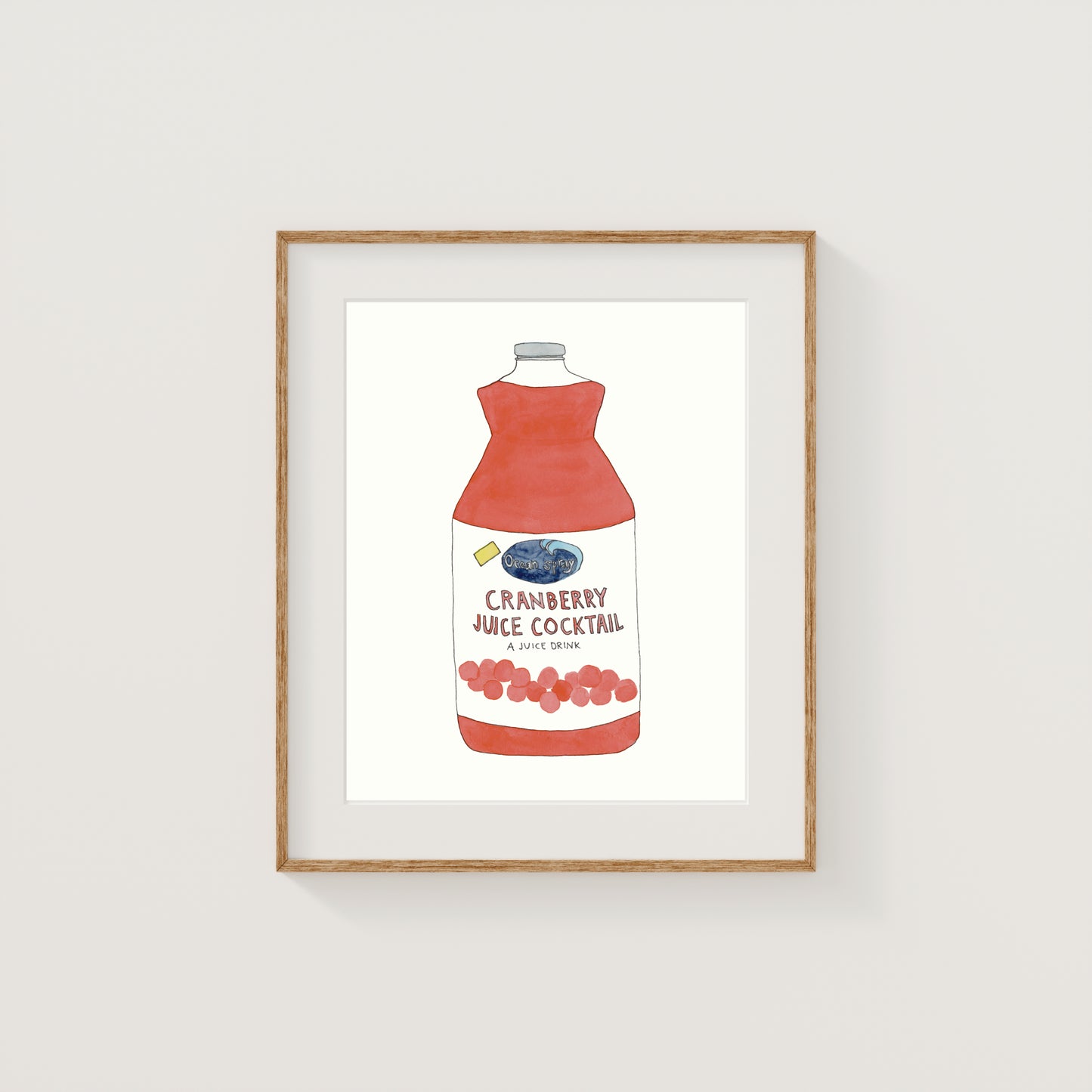 Individual New England Foods Mini Art Prints | Watercolor and Ink