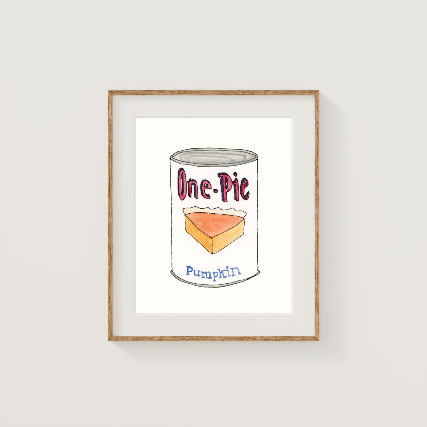 Individual New England Foods Mini Art Prints | Watercolor and Ink