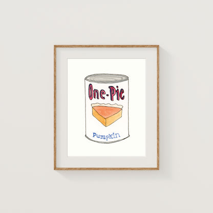 Individual New England Foods Mini Art Prints | Watercolor and Ink