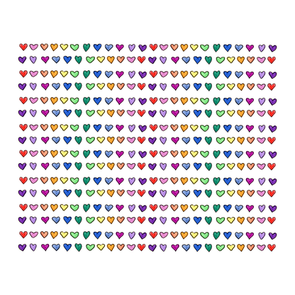 Rainbow Hearts Greeting Card