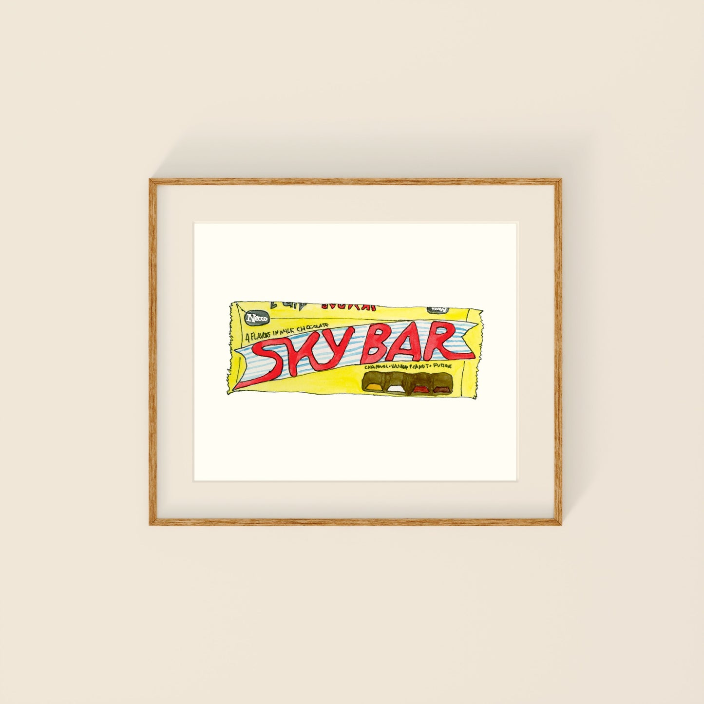 Mini Prints - Retro Candy | Gouache and Ink