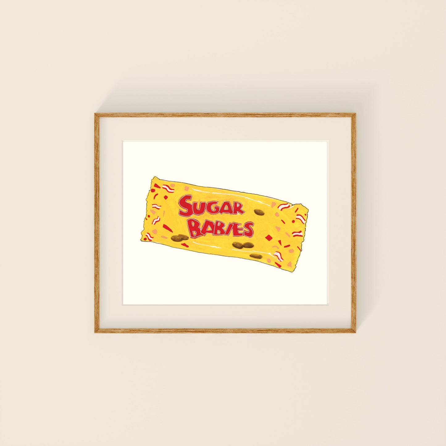 Mini Prints - Retro Candy | Gouache and Ink