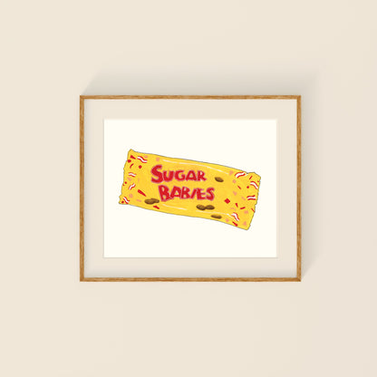 Mini Prints - Retro Candy | Gouache and Ink